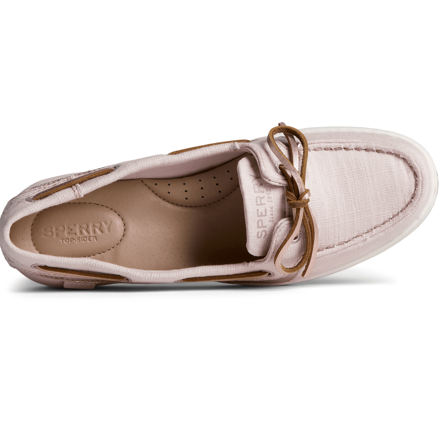 Sperry Women's Starfish Shimmer Boat Shoes - Blush (STS88620)