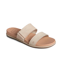 Load image into Gallery viewer, Women&#39;s Waveside PLUSHWAVE Palm Embossed Slide Sandal White (STS88634)
