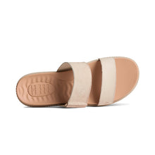 Load image into Gallery viewer, Women&#39;s Waveside PLUSHWAVE Palm Embossed Slide Sandal White (STS88634)
