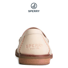 Load image into Gallery viewer, Sperry Women&#39;s Seaport Penny Caning Embossed Leather Loafer Off White (STS88647)
