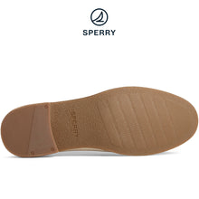Load image into Gallery viewer, Sperry Women&#39;s Seaport Penny Caning Embossed Leather Loafer Off White (STS88647)
