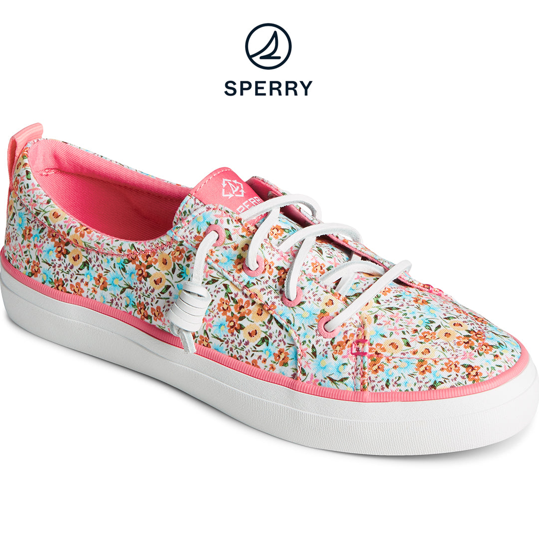 Sperry Women's SeaCycled™ Crest Vibe Floral Sneaker Pink Multi (STS88679)