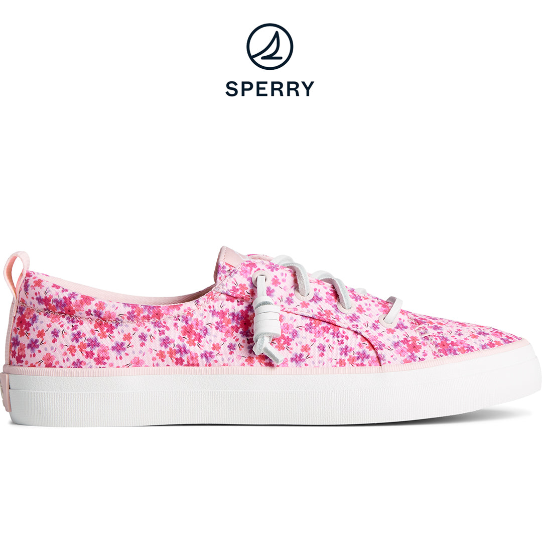 Sperry Women's SeaCycled™ Crest Vibe Floral Sneaker Pink (STS88681)