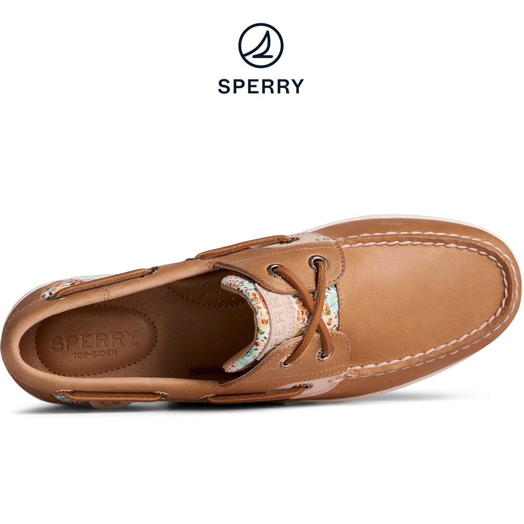 Sperry Women's Koifish Ditsy Floral Boat Shoe Tan (STS88691)