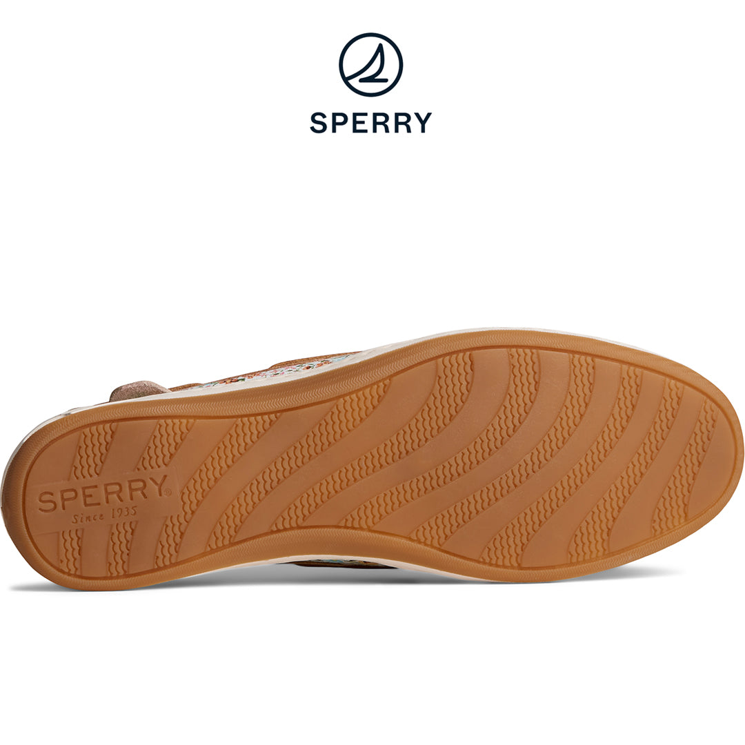 Sperry Women's Koifish Ditsy Floral Boat Shoe Tan (STS88691)