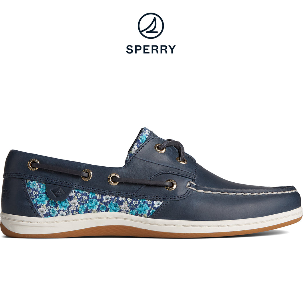 Sperry Women's Koifish Ditsy Floral Boat Shoe Navy (STS88692)