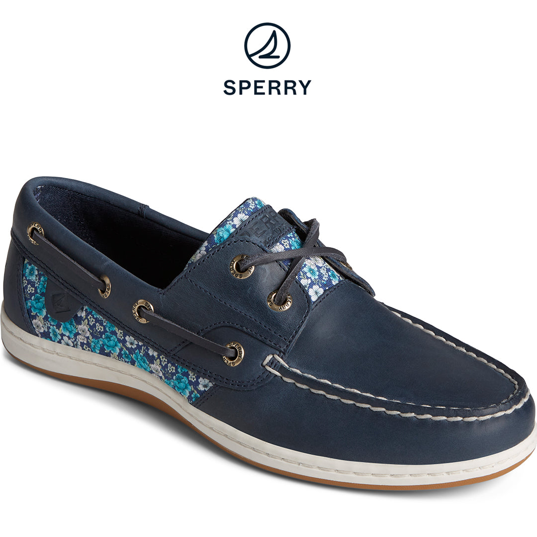 Sperry Women's Koifish Ditsy Floral Boat Shoe Navy (STS88692)