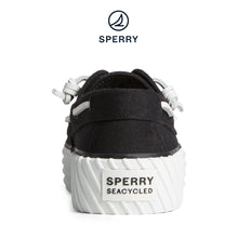 Load image into Gallery viewer, Sperry Women&#39;s Bahama 2.0 SeaCycled™ Platform Sneaker Black (STS88711)
