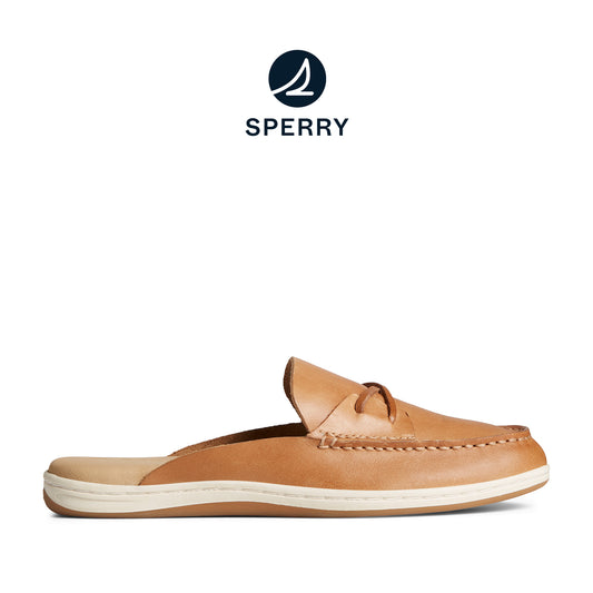 Sperry Women's Mulefish Leather Boat Shoes Topsider - Tan (24F003420)