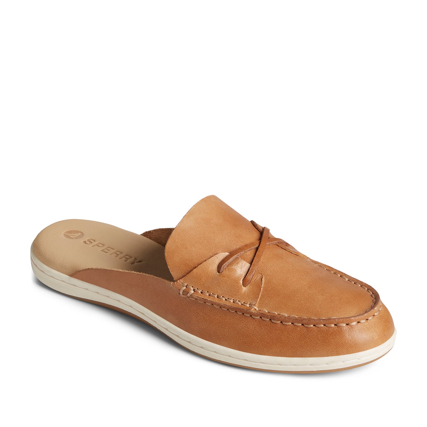 Sperry Women's Mulefish Leather Boat Shoes Topsider - Tan (24F003420)