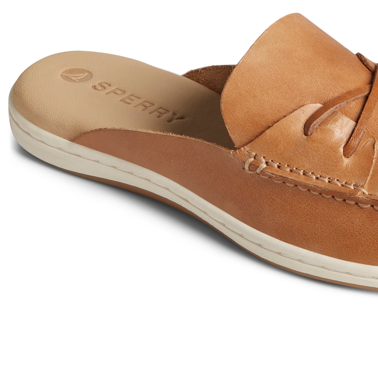 Sperry Women's Mulefish Leather Boat Shoes Topsider - Tan (24F003420)