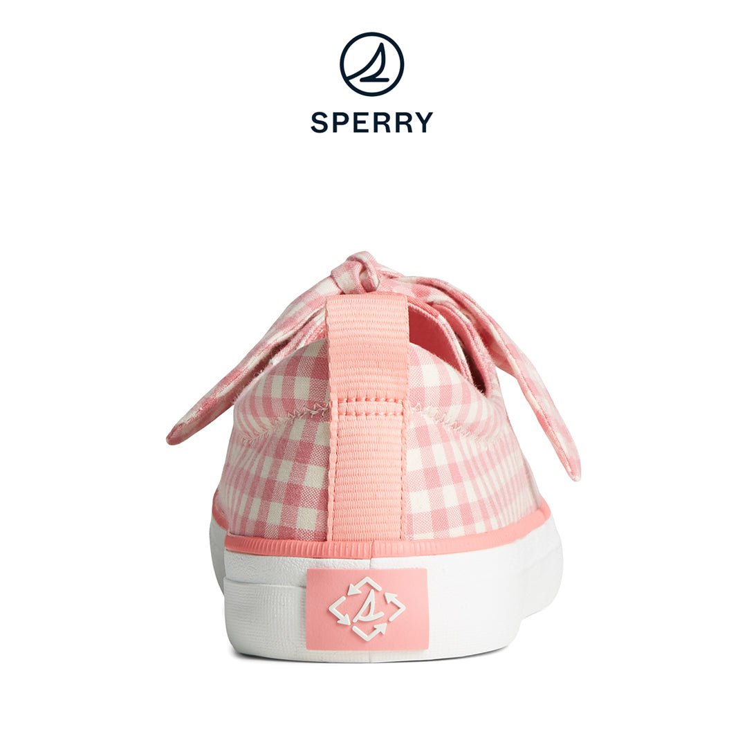 Sperry Women s SeaCycled Crest Vibe Gingham Sneaker Pink STS88725