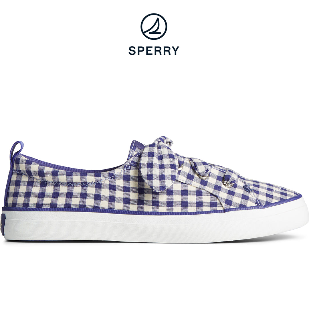 Sperry Women's SeaCycled™ Crest Vibe Gingham Sneaker Blue (STS88726)