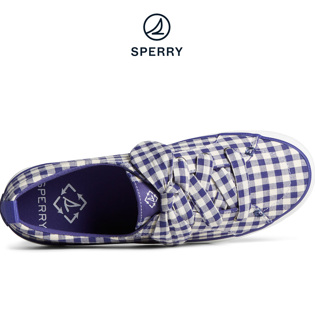 Sperry Women's SeaCycled™ Crest Vibe Gingham Sneaker Blue (STS88726)