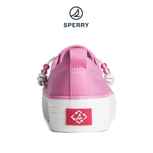 Load image into Gallery viewer, Women&#39;s Crest Vibe Beaded Platform Canvas Sneaker Pink (STS88737)
