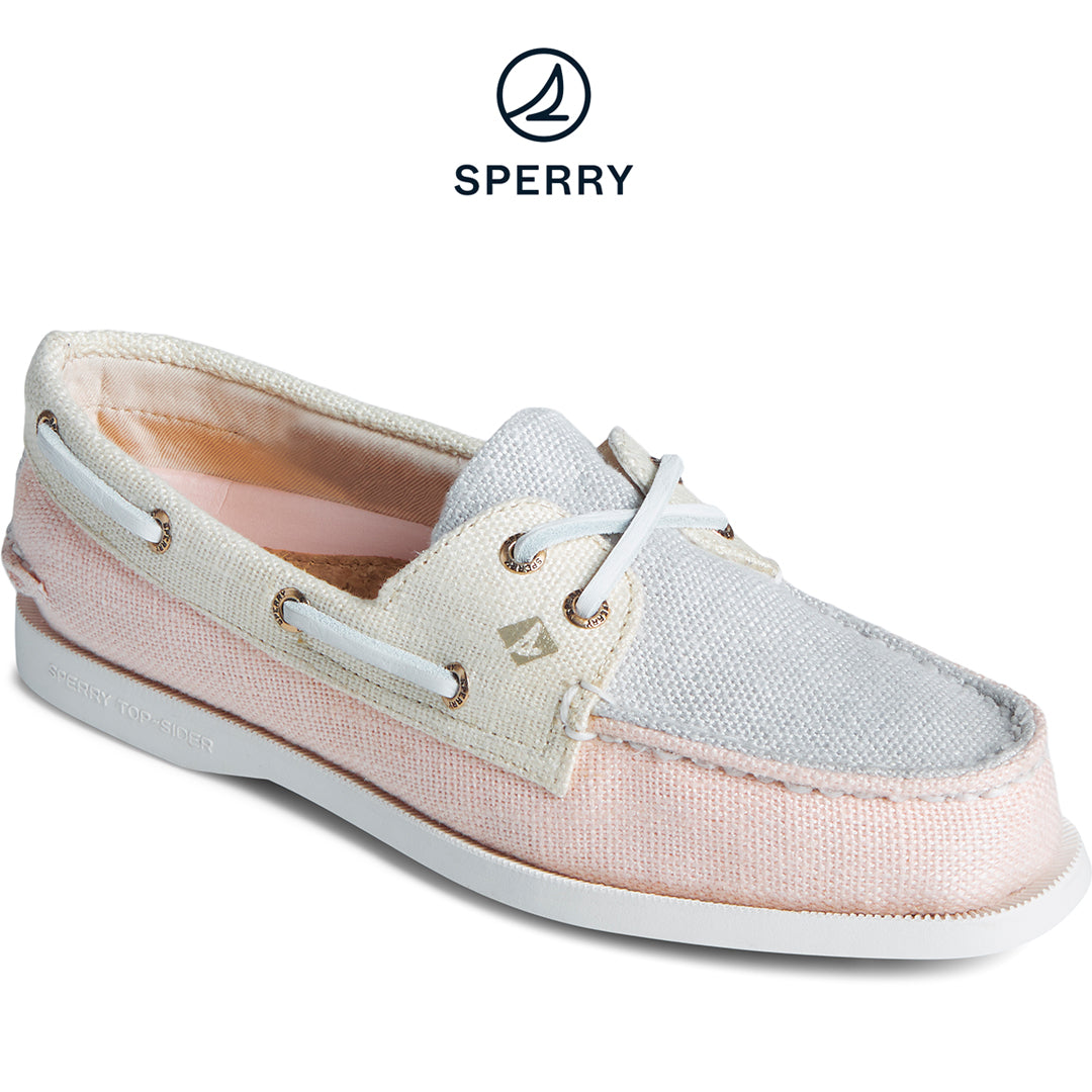 Sperry Women's Authentic Original Baja Boat Shoe Grey/Multi (STS88740)