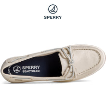 Load image into Gallery viewer, Sperry Women&#39;s Coatfish Metallic Canvas Seacycled Cream (STS88762)
