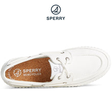 Load image into Gallery viewer, Sperry Women&#39;s SeaCycled™  Pier Wave Platform Boat Sneaker White (STS88788)
