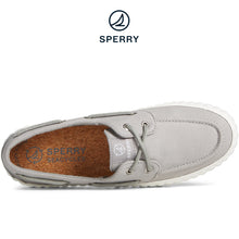 Load image into Gallery viewer, Sperry Women&#39;s SeaCycled™  Pier Wave Platform Boat Sneaker Grey (STS88790)
