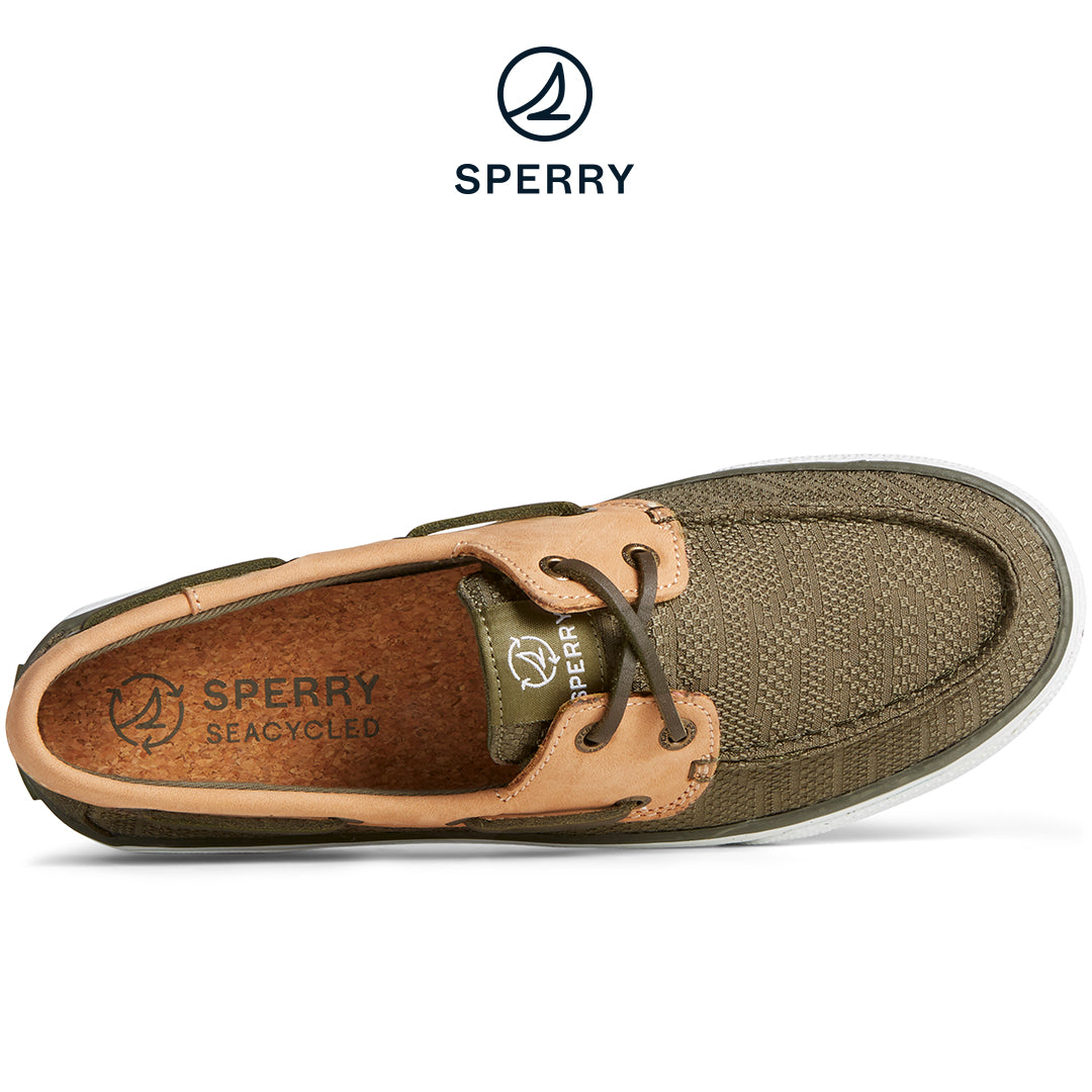 Sperry Women's SeaCycled™ Bahama 2.0 Jacquard Sneaker Olive (STS88857)