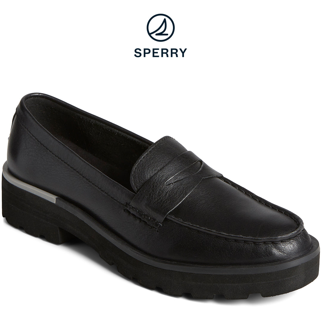 Sperry Women's  Chunky Penny Loafer Black(STS88882)