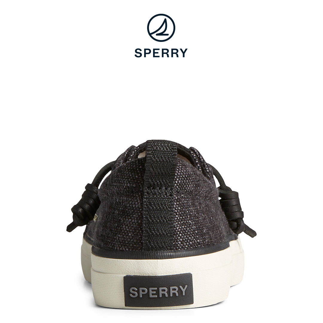 Sperry Women's SeaCycled Crest Vibe Baja Sneaker Black (STS88906)