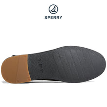Load image into Gallery viewer, Sperry Women&#39;s Seaport Penny Leather Loafer with Acrylic Black/Tan (STS88971)
