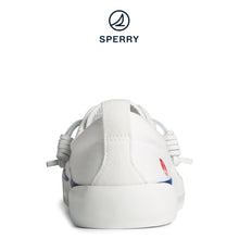 Load image into Gallery viewer, Sperry Women&#39;S Seacycled™ Crest Seaburst Sneaker White/Navy (STS89021)
