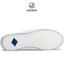 Load image into Gallery viewer, Sperry Women&#39;S Seacycled™ Crest Seaburst Sneaker White/Navy (STS89021)
