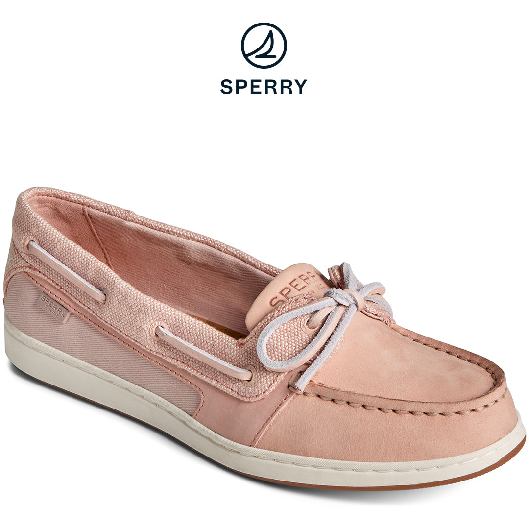 Sperry Women's Starfish 1-Eye Leather Baja Boat Shoe Rose (STS89033)