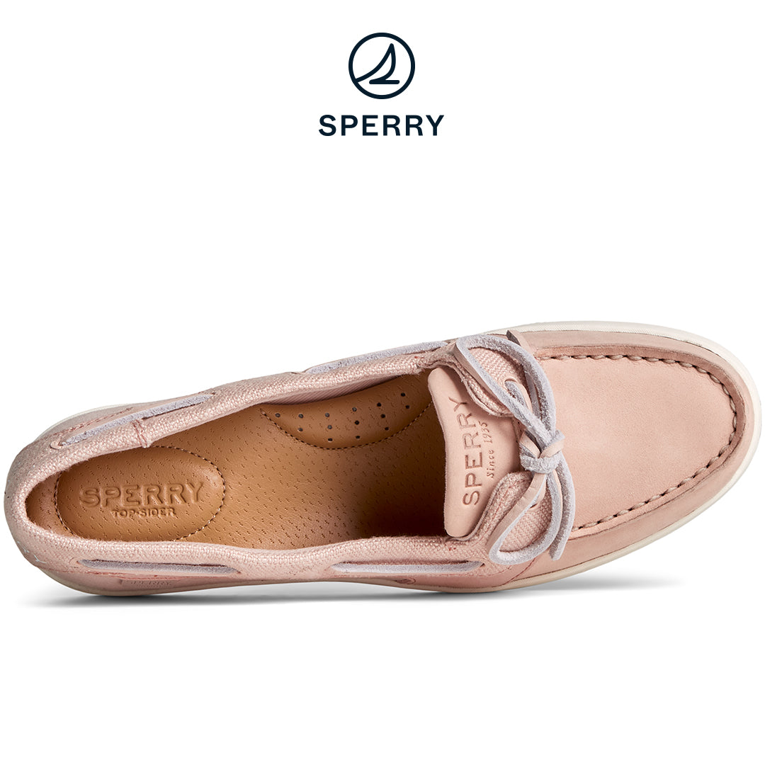 Sperry Women's Starfish 1-Eye Leather Baja Boat Shoe Rose (STS89033)