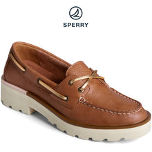 Load image into Gallery viewer, Sperry Women&#39;s Chunky 2-Eye Leather Boat Shoe Tan (STS89096)
