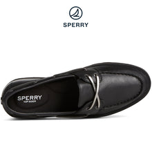 Load image into Gallery viewer, Sperry Women&#39;s Chunky 2-Eye Leather Boat Shoe Black (STS89097)
