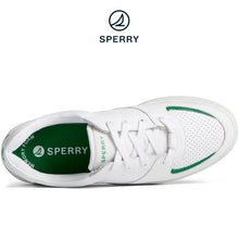 Load image into Gallery viewer, Sperry Women&#39;s SeaCycled™ Kona Sneaker White/Green (STS89101)
