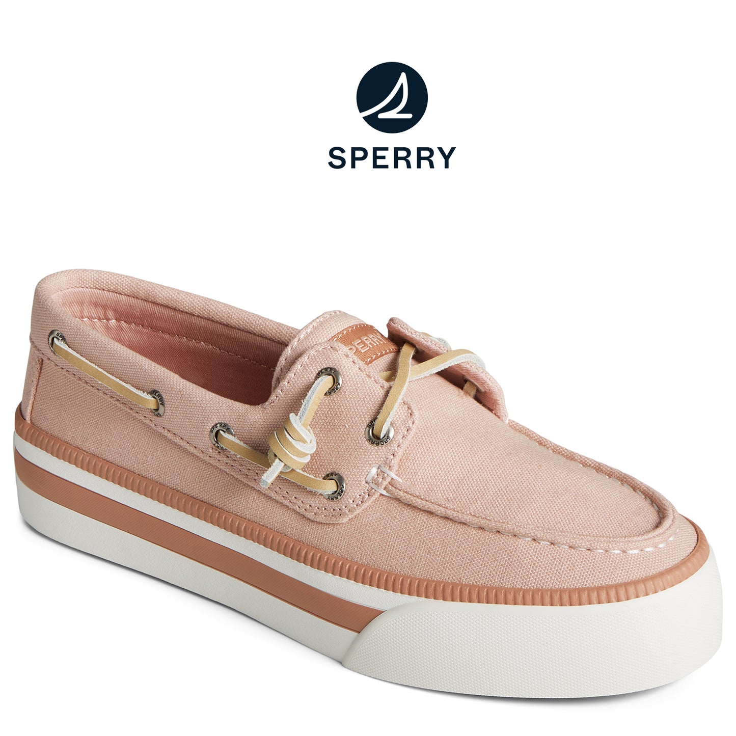 Sperry Women's SeaCycled™ Bahama 3.0 Platform Textile Sneaker Pink (STS89123)