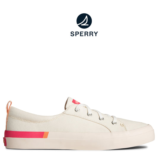 Sperry Women's SeaCycled Crest Vibe Stripes Sneaker Pink (STS89164)
