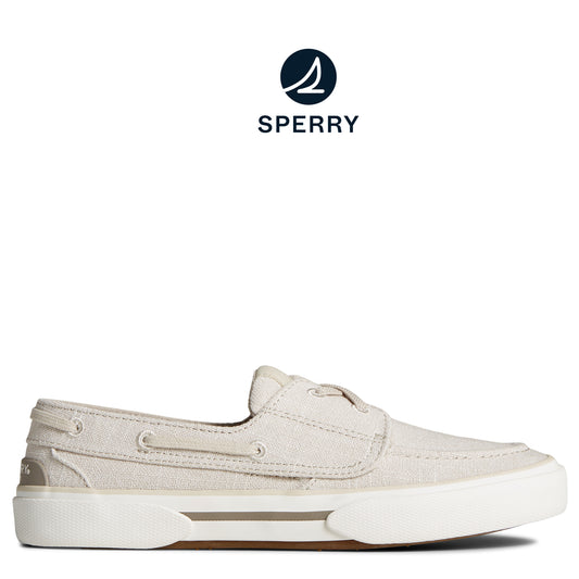 Sperry Women's SeaCycled Pier Wave Boat Washed Sneaker Natural (STS89230)
