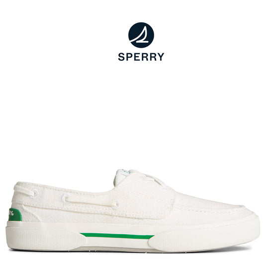 Sperry Women's SeaCycled™ Pier Wave Boat Washed Sneaker White (STS89231)