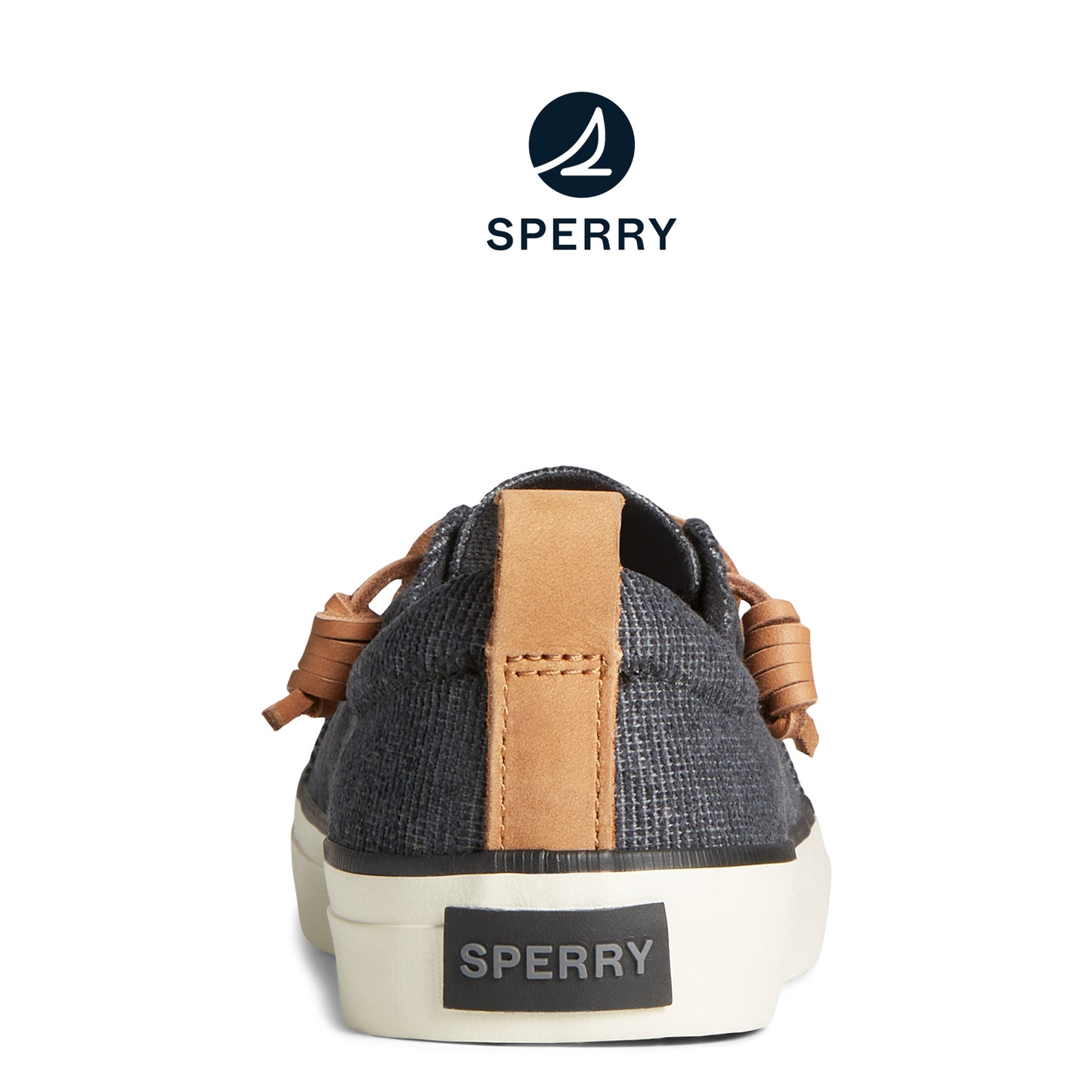 Sperry Women's SeaCycled Crest Vibe Two-Tone Sneaker Black (STS89305)