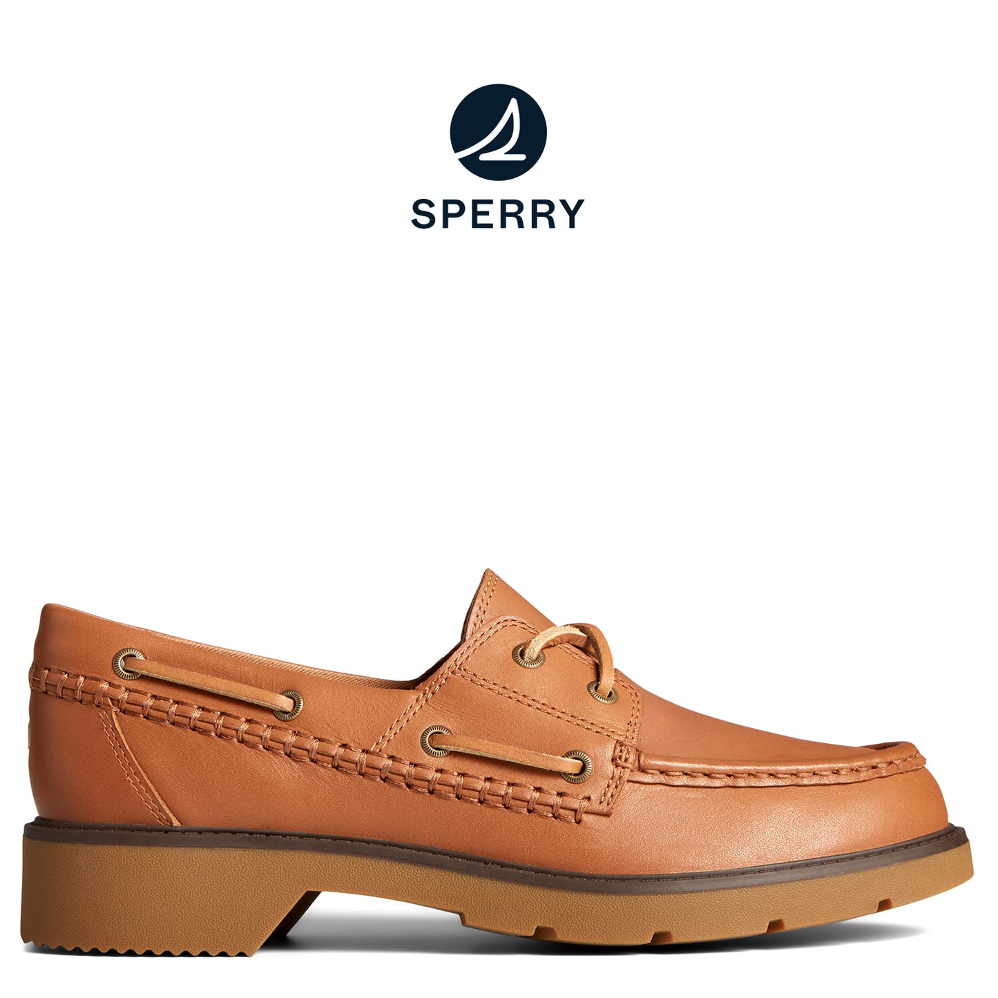 Sperry Women's Wells Boat Shoes Topsider - Tan (STS89454)