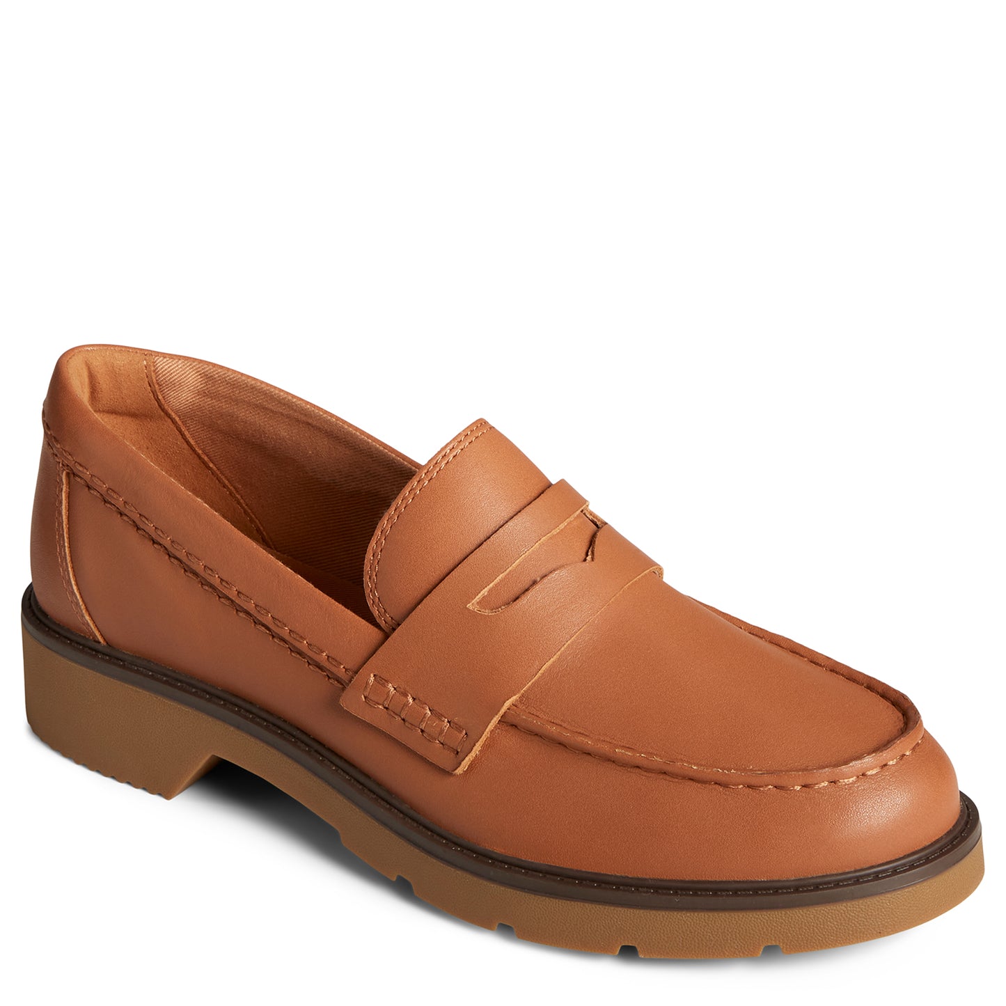 Sperry Women's Wells Penny Boat Shoes Topsider - Tan (STS894560)