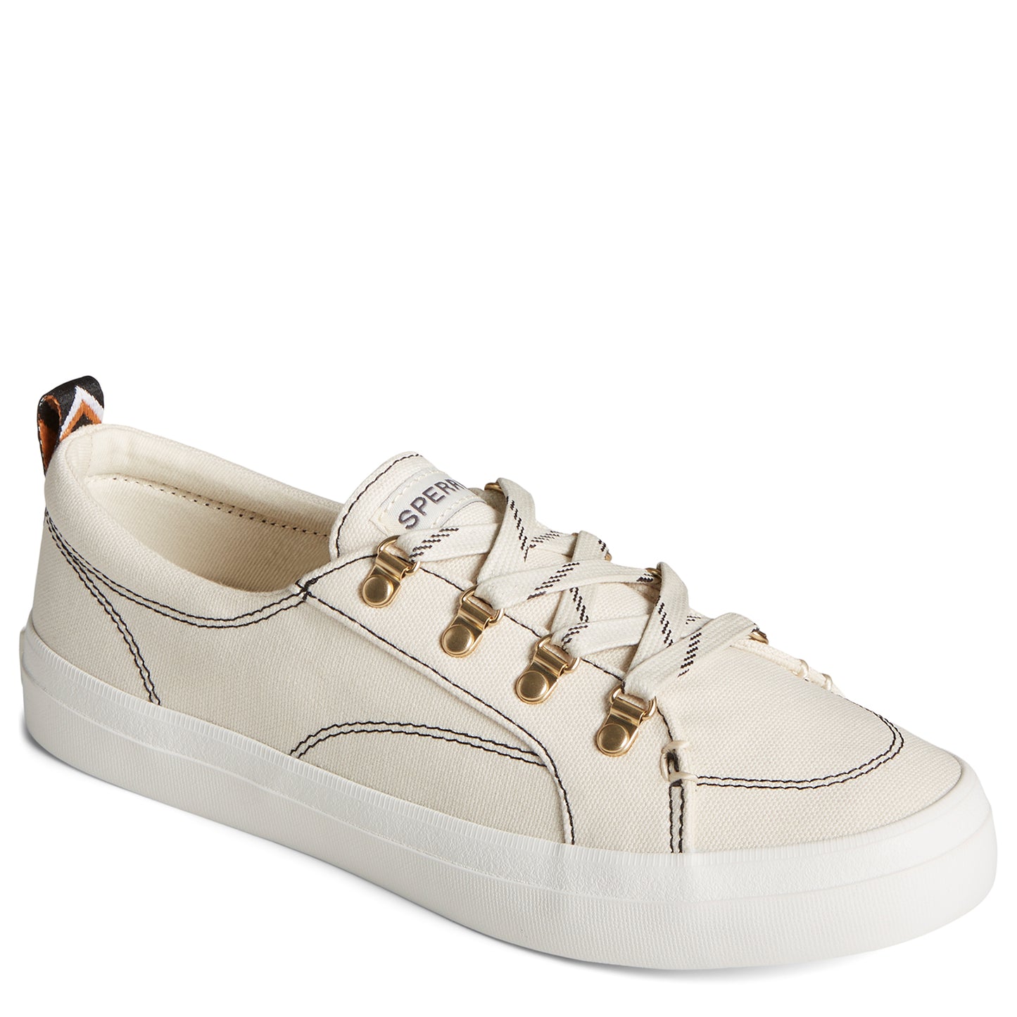 Sperry Women's Crest Vibe Cool Hardware Sneaker White (STS89589)