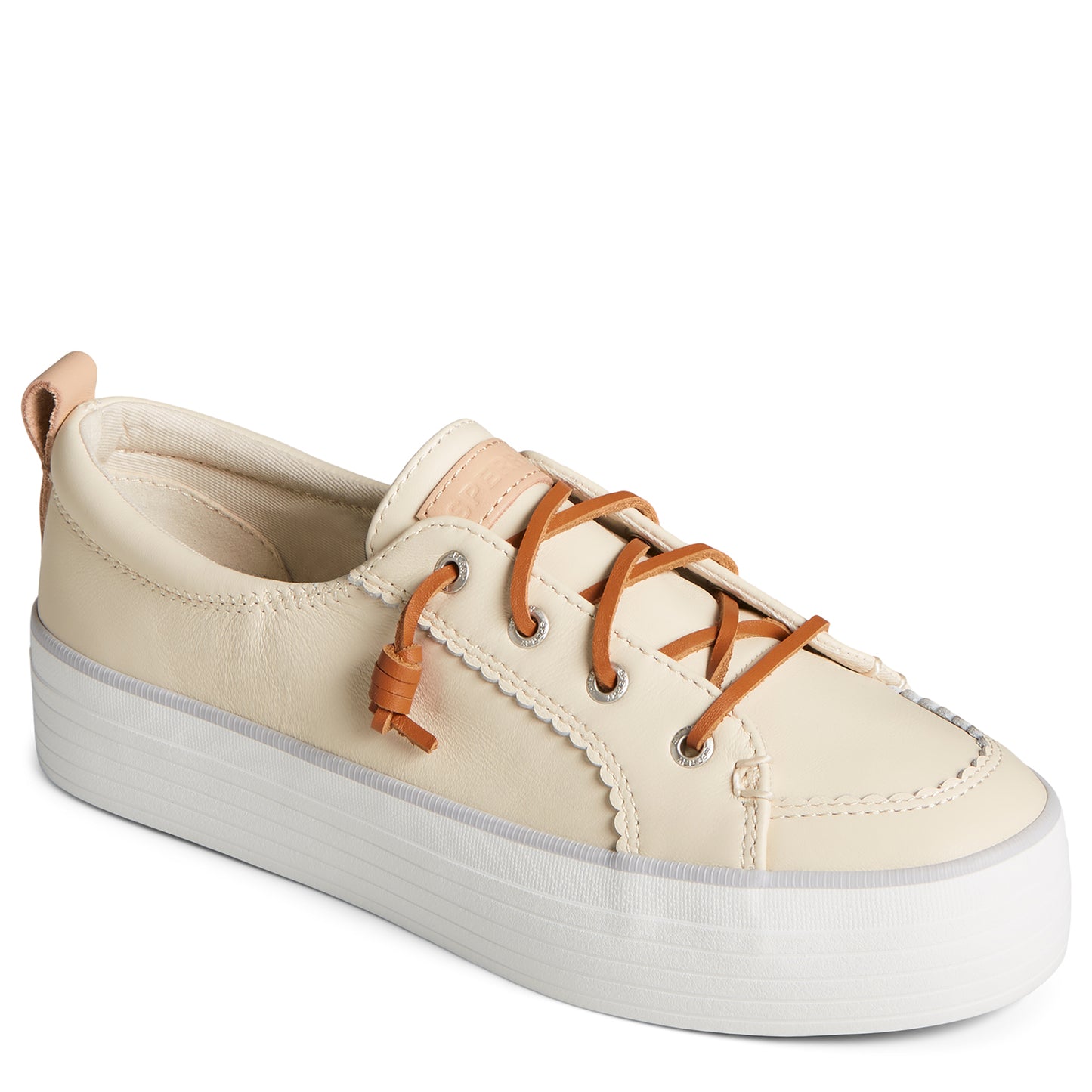 Sperry Women's Crest Vibe Platform Sneaker Bone (STS89602)