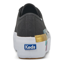 Load image into Gallery viewer, Keds Women&#39;S Triple Up Blocked Rubber Platform Sneaker (Black) WF66383
