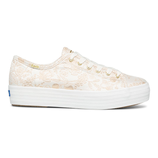 Keds Women's Triple Kick Rpc Colette Jcqrd Ivory (WF66623)