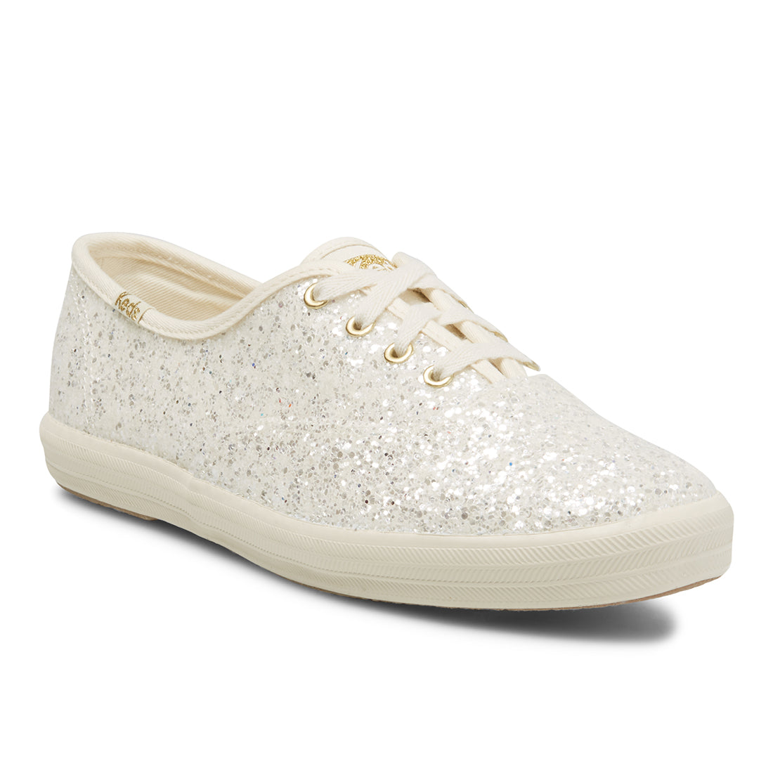 Keds Women's Champion Glitter Celebration Sneaker Cream (WF66848)