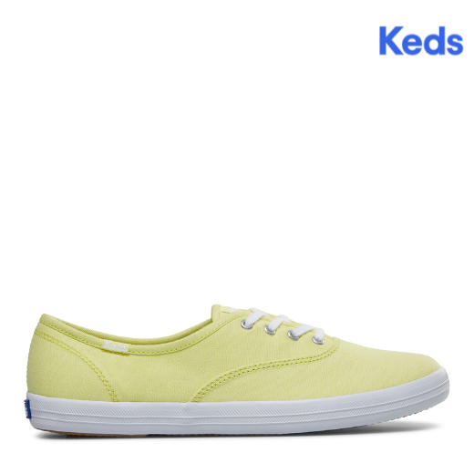 Keds Women's Champion Seasonal Canvas Sneaker Sunny Lime (WF66867)