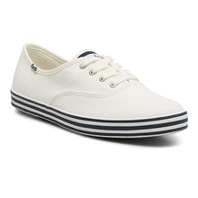 Load image into Gallery viewer, Keds Women Champion Canvas Midsole Stripe--Wnv-White/Navy WF67021
