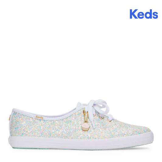 Keds Women's Champion MB Mixed Glitter White/Multi (WF67692)