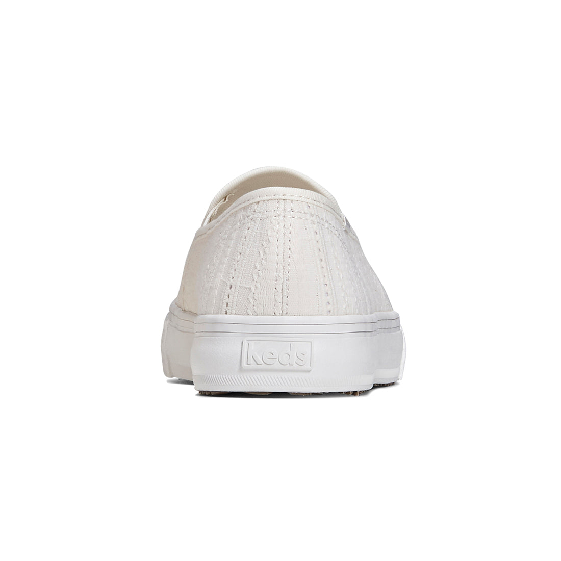 Keds Women's Double Decker Eyelet Sneaker White (WF67749)